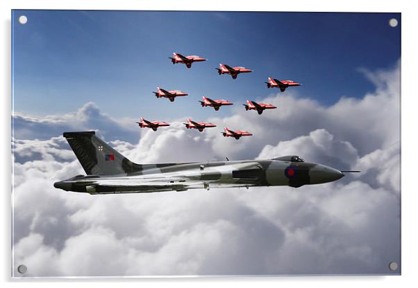 In Formation With XH558 Acrylic by J Biggadike