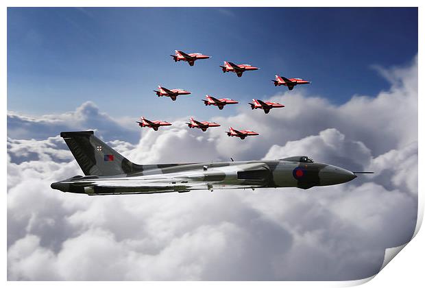 In Formation With XH558 Print by J Biggadike