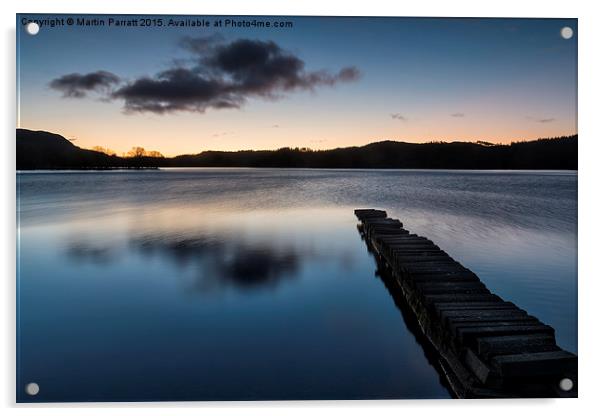 Loch Ard at Dawn Acrylic by Martin Parratt