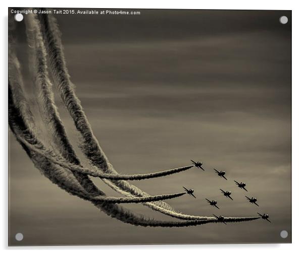 The Red Arrows Acrylic by Jason Tait