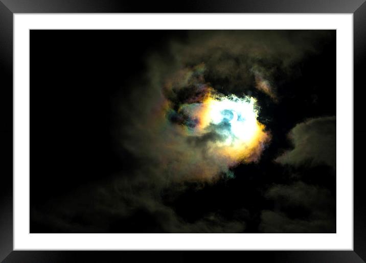  Solar Eclipse Framed Mounted Print by John Ellis