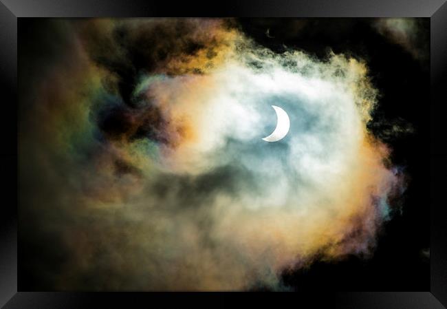  Solar Eclipse Framed Print by John Ellis