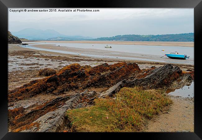  LOW TIDE Framed Print by andrew saxton