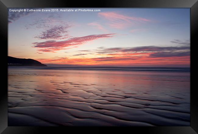  Westward Ho! Sunset Framed Print by Catherine Fowler
