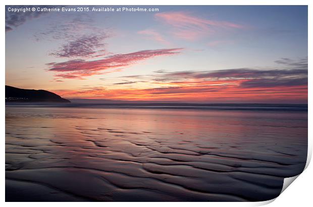  Westward Ho! Sunset Print by Catherine Fowler