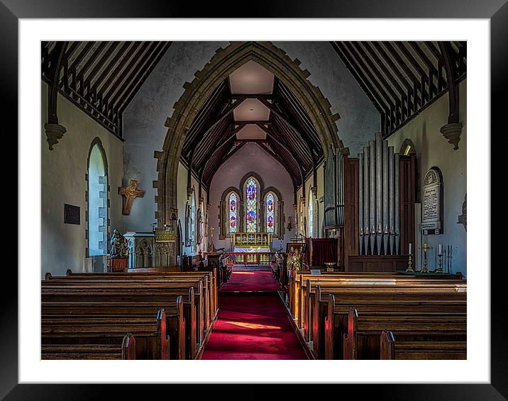 St Thomas Church, St Dogmaels, Pembrokeshire, Wale Framed Mounted Print by Mark Llewellyn