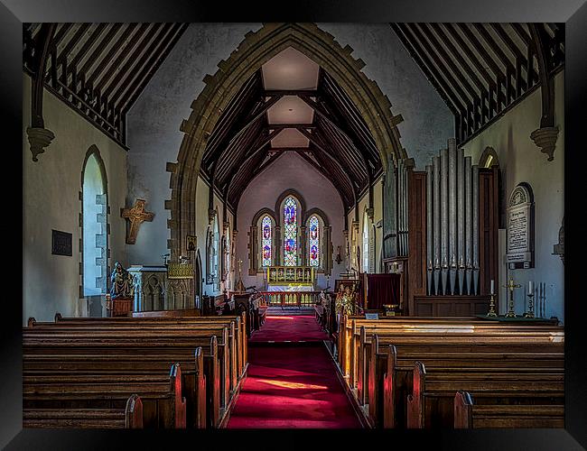 St Thomas Church, St Dogmaels, Pembrokeshire, Wale Framed Print by Mark Llewellyn