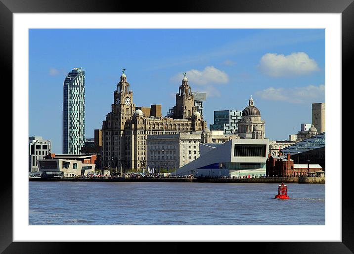  Liverpool Waterfront  Framed Mounted Print by David Chennell