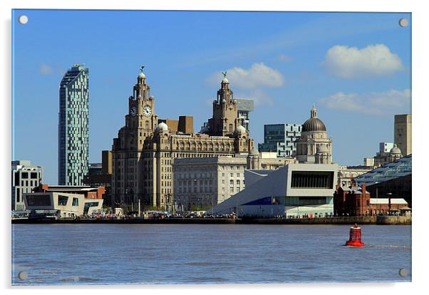  Liverpool Waterfront  Acrylic by David Chennell
