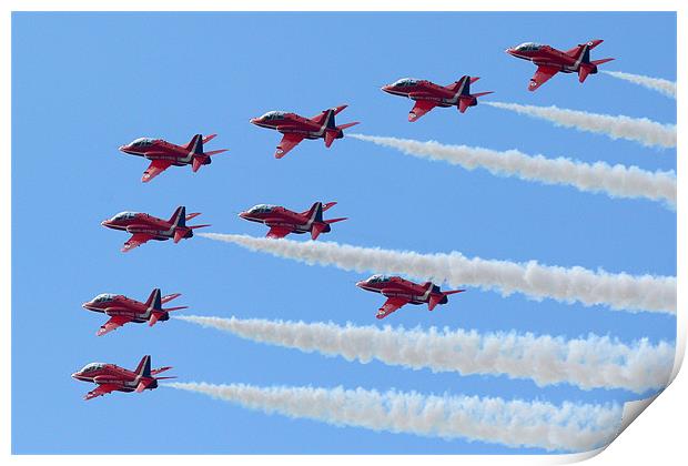 Arrow formation Print by Oxon Images