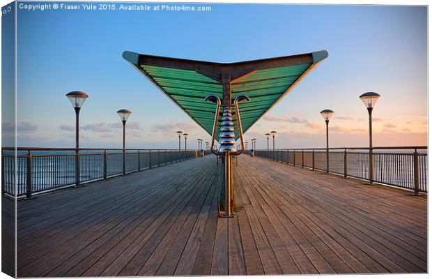  Boscombe Pier Canvas Print by Fraser Yule