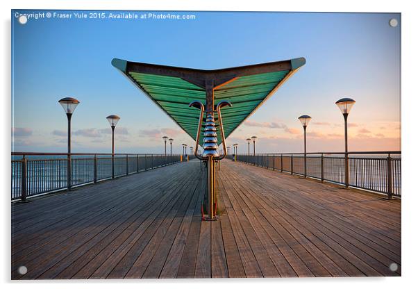  Boscombe Pier Acrylic by Fraser Yule