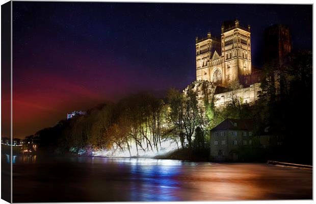 Durham Cathedral Fogscape Canvas Print by Kevin Tate