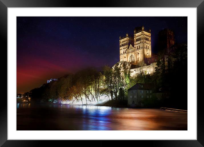 Durham Cathedral Fogscape Framed Mounted Print by Kevin Tate