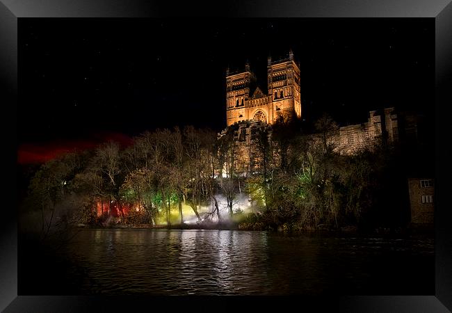  Durham Cathedral Fogscape Framed Print by Kevin Tate