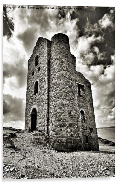  'Wheal Coats' Acrylic by Rob Booth