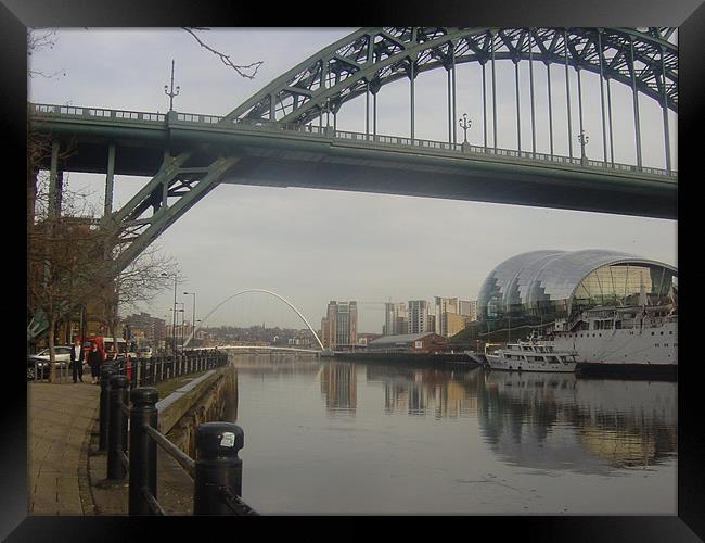 Newcastle Curves Framed Print by Heather Gale