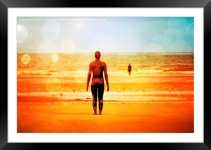  Statues at Sunset Framed Mounted Print by dave mcnaught