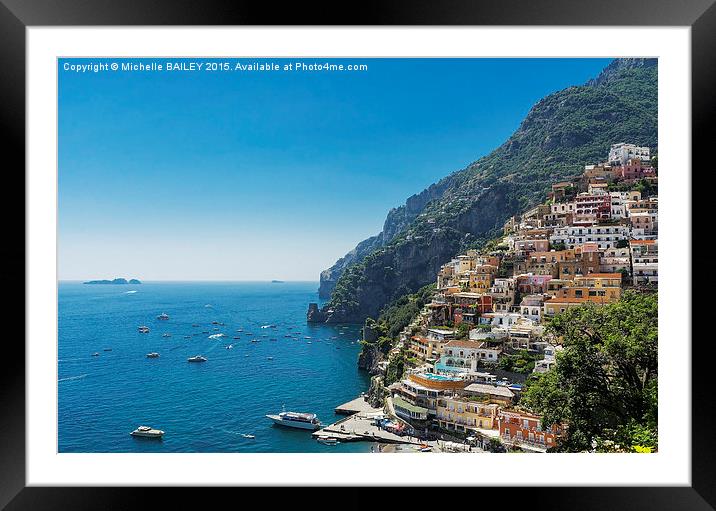  Positano Paradise Framed Mounted Print by Michelle BAILEY