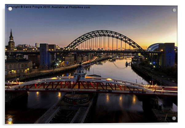 Tyne Bridge Acrylic by David Pringle