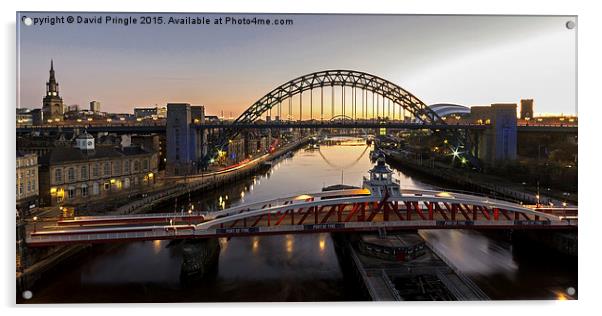 Tyne Bridge Acrylic by David Pringle