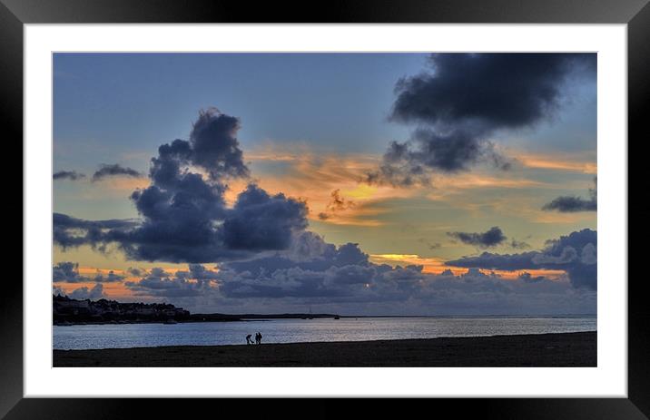 Instow Sunset Framed Mounted Print by Mike Gorton