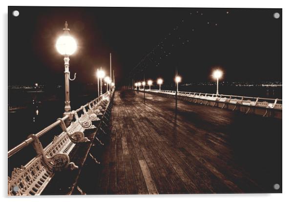  Torquay Pier Acrylic by James Harrison
