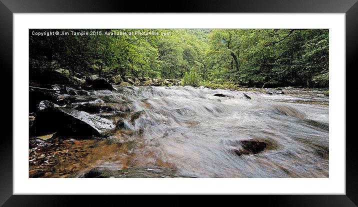 JST3152 Fingle Weir Framed Mounted Print by Jim Tampin