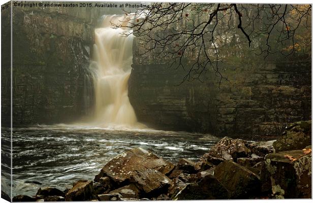  WATER FORCE Canvas Print by andrew saxton