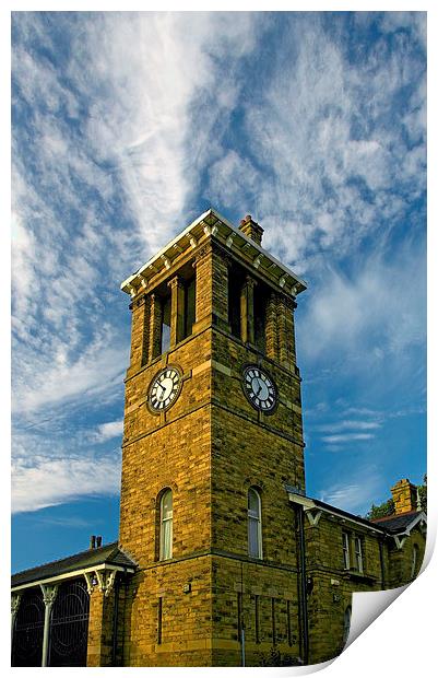 Firth Park Clock Tower, Sheffield Print by Darren Galpin
