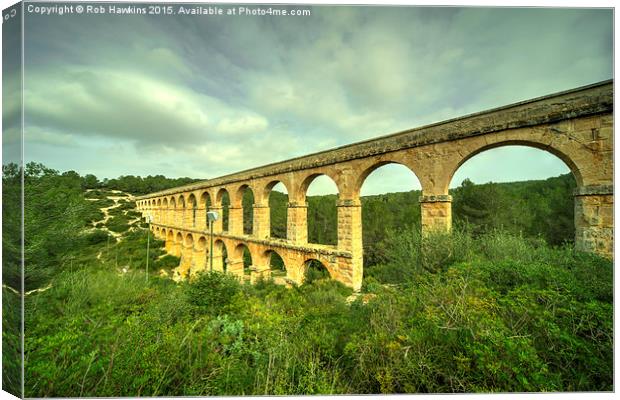  Pont del Diable Canvas Print by Rob Hawkins