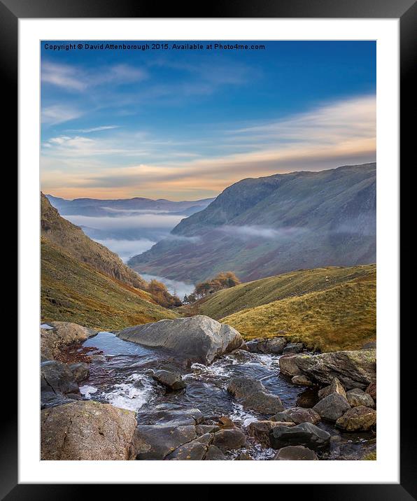  Stunning Lake District Framed Mounted Print by David Attenborough