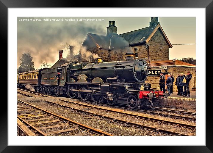  GWR 5029 at Highley Framed Mounted Print by Paul Williams