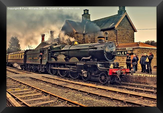  GWR 5029 at Highley Framed Print by Paul Williams