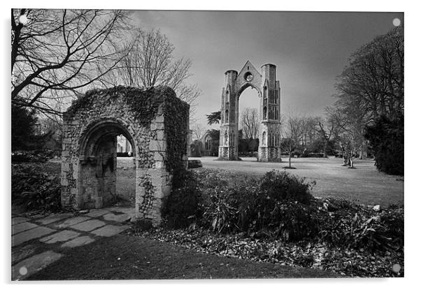 Walsingham Abbey Acrylic by Stephen Mole