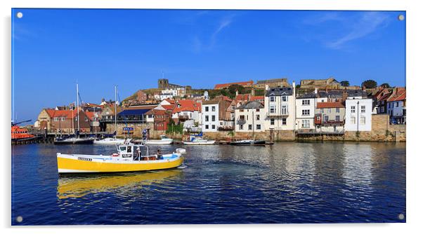 Beautiful day at Whitby. Acrylic by chris smith