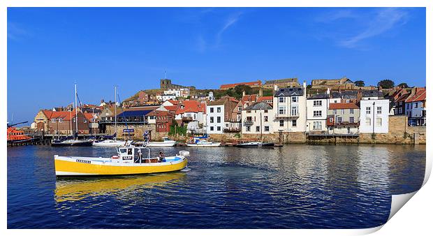 Beautiful day at Whitby. Print by chris smith