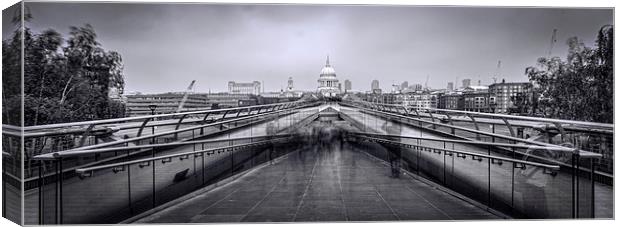 Millennium Bridge and St Pauls Cathedral  Canvas Print by chris smith