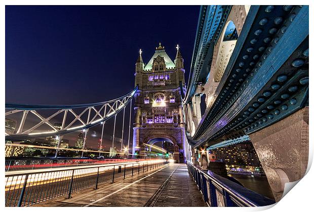 Tower Bridge lights, London  Print by chris smith