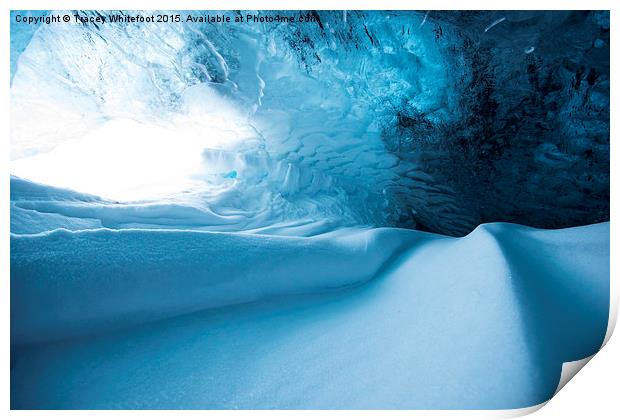  Glacier Snow Drift  Print by Tracey Whitefoot