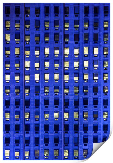 windows on a hight office building Print by chris smith