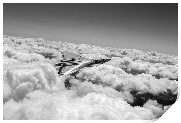 Vulcan sheen BW version Print by Gary Eason