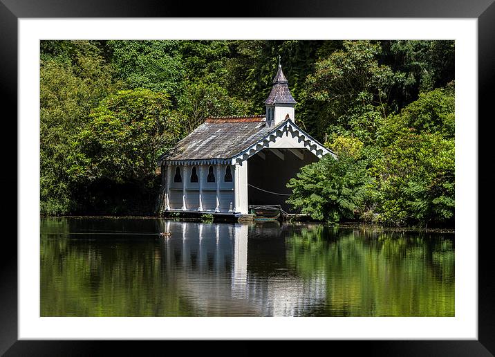 boathouse Framed Mounted Print by Kelvin Rumsby