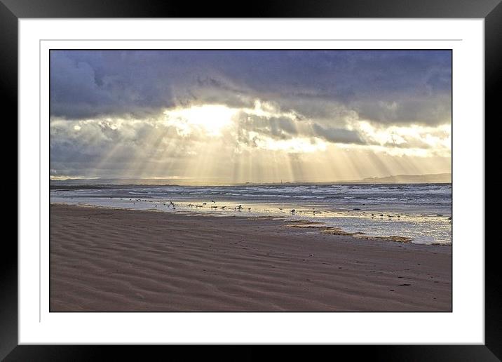  A ray of hope Framed Mounted Print by jane dickie
