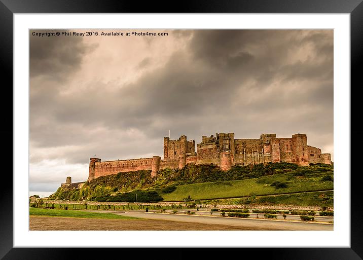  Bamburgh Castle Framed Mounted Print by Phil Reay