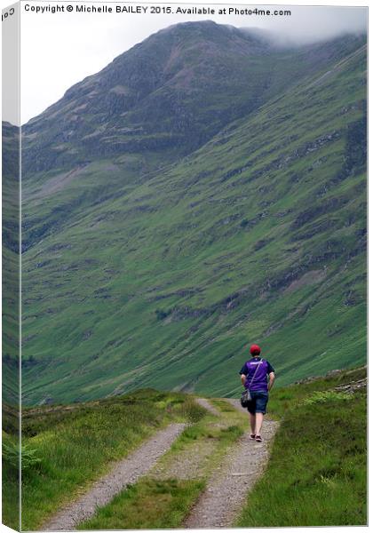 Going Alone Glencoe Canvas Print by Michelle BAILEY