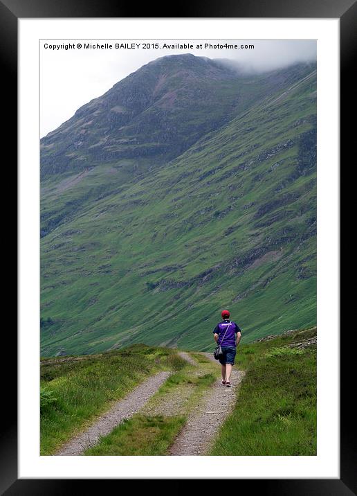  Going Alone Glencoe Framed Mounted Print by Michelle BAILEY