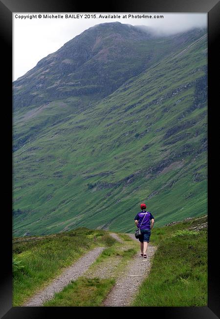  Going Alone Glencoe Framed Print by Michelle BAILEY