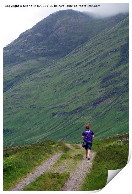  Going Alone Glencoe Print by Michelle BAILEY