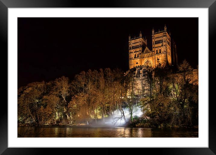  Durham Cathedral Fogscape Framed Mounted Print by Kevin Tate